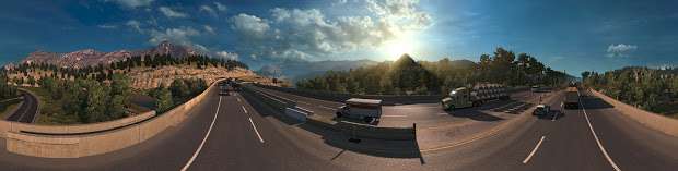 American Truck Simulator - route panorama