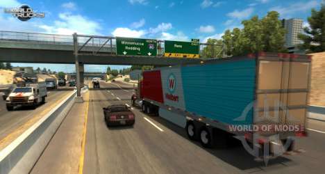 Ein screenshot aus dem American Truck Simulator update beta-test