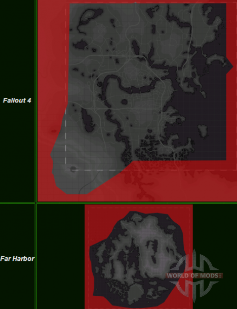 Fallout 4 und Weit Hrabor Karten vergleichen
