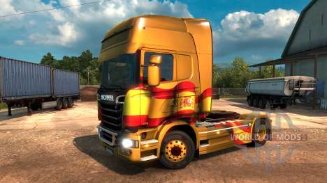 Drapeau espagnol Métallique pour Euro Truck Simulator 2