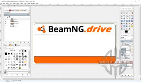 Créer de la plaque d'immatriculation de modèle pour BeamNG Drive