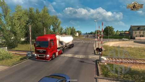 Bahnübergang in der Vive La France-update für Euro Truck Simulator 2