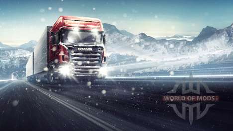 à Travers le Blizzard Euro Truck Simulator 2