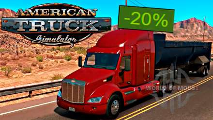 American Truck Simulator 20% de réduction sur Steam