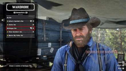 Comment faire pour retourner la perte d'un chapeau dans Red Dead Redemption 2, où toutes les chapeaux