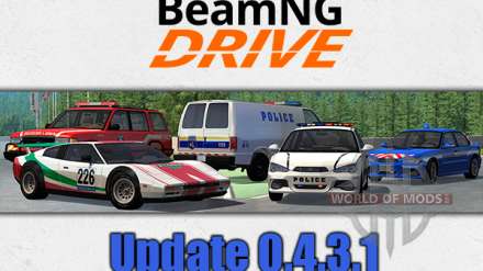 Eu la mise à jour vers la version 0.4.3.1 pour BeamNG Drive
