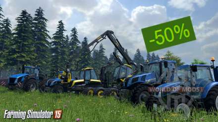 50% de réduction sur Farming Simulator 2015 sur Steam jusqu'au 18 juin