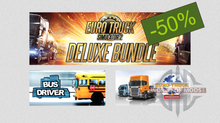 Euro Truck Simulator 2 - Deluxe Bundle 50% de rabais
