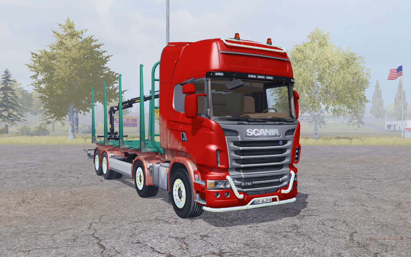 Scania R730 V8 Topline 8x8 Timber Truck Pour Farming Simulator 2013 5946